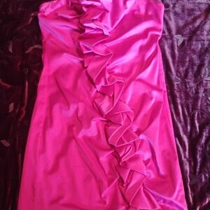 Ruby Rox Fuchsia Strapless Dress